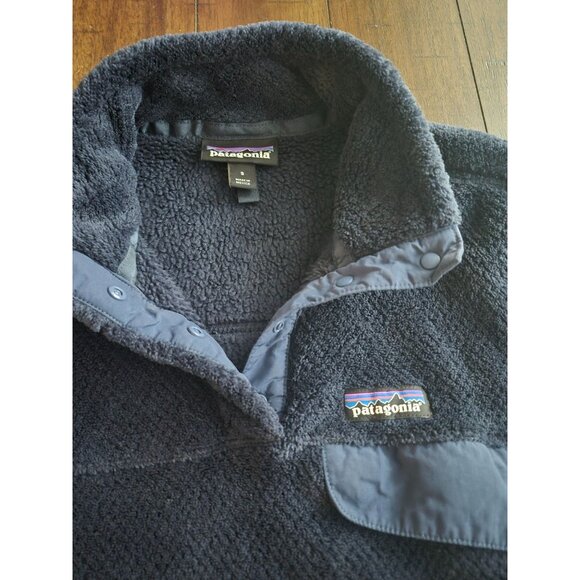 Patagonia Womens Synchilla Fleece Pullover Jacket Navy S - Picture 5 of 5